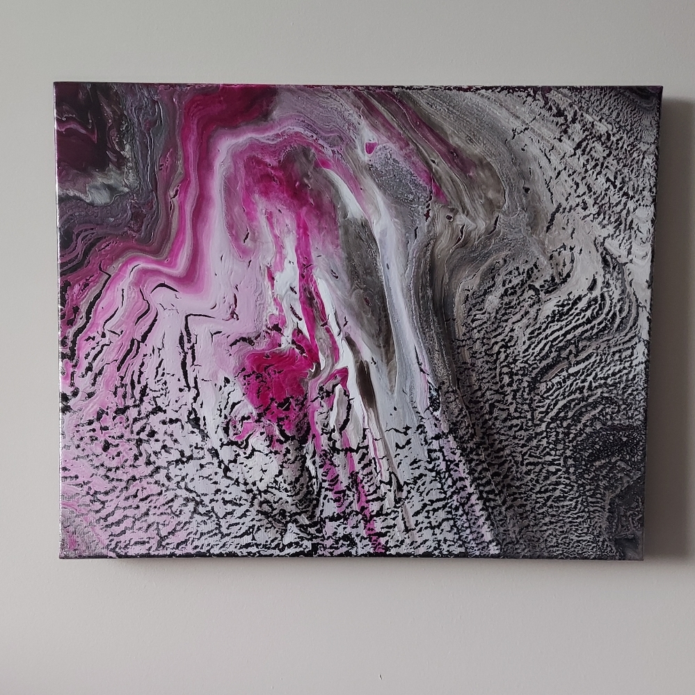 Pride Collection 2022 "I" Original Paint Pour Painting